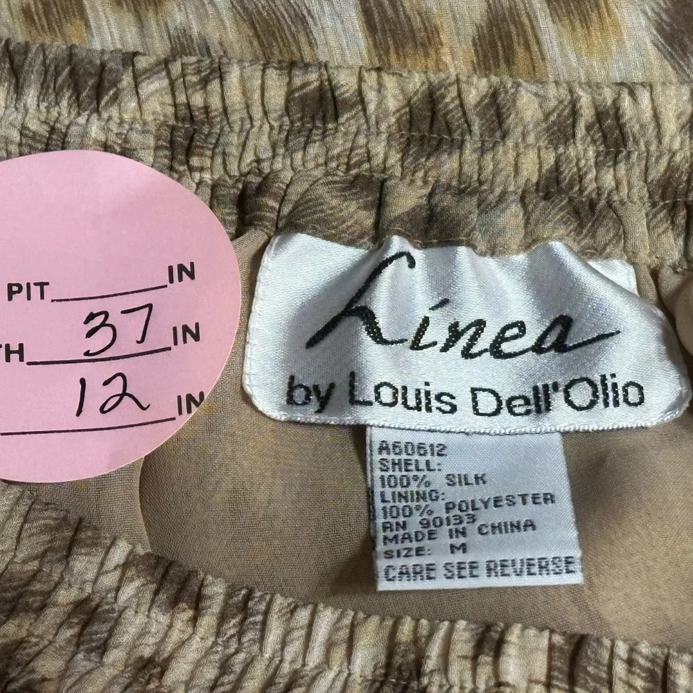 Linea by Louis Dell’Olio Animal Print Silk Blouse and Skirt - Picture 9 of 10